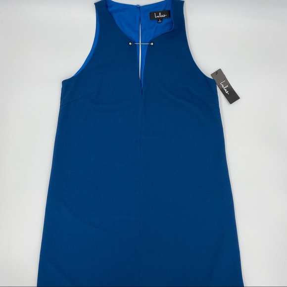 LuLu’s Sleeveless A-Line Teal Dress - Picture 1 of 9